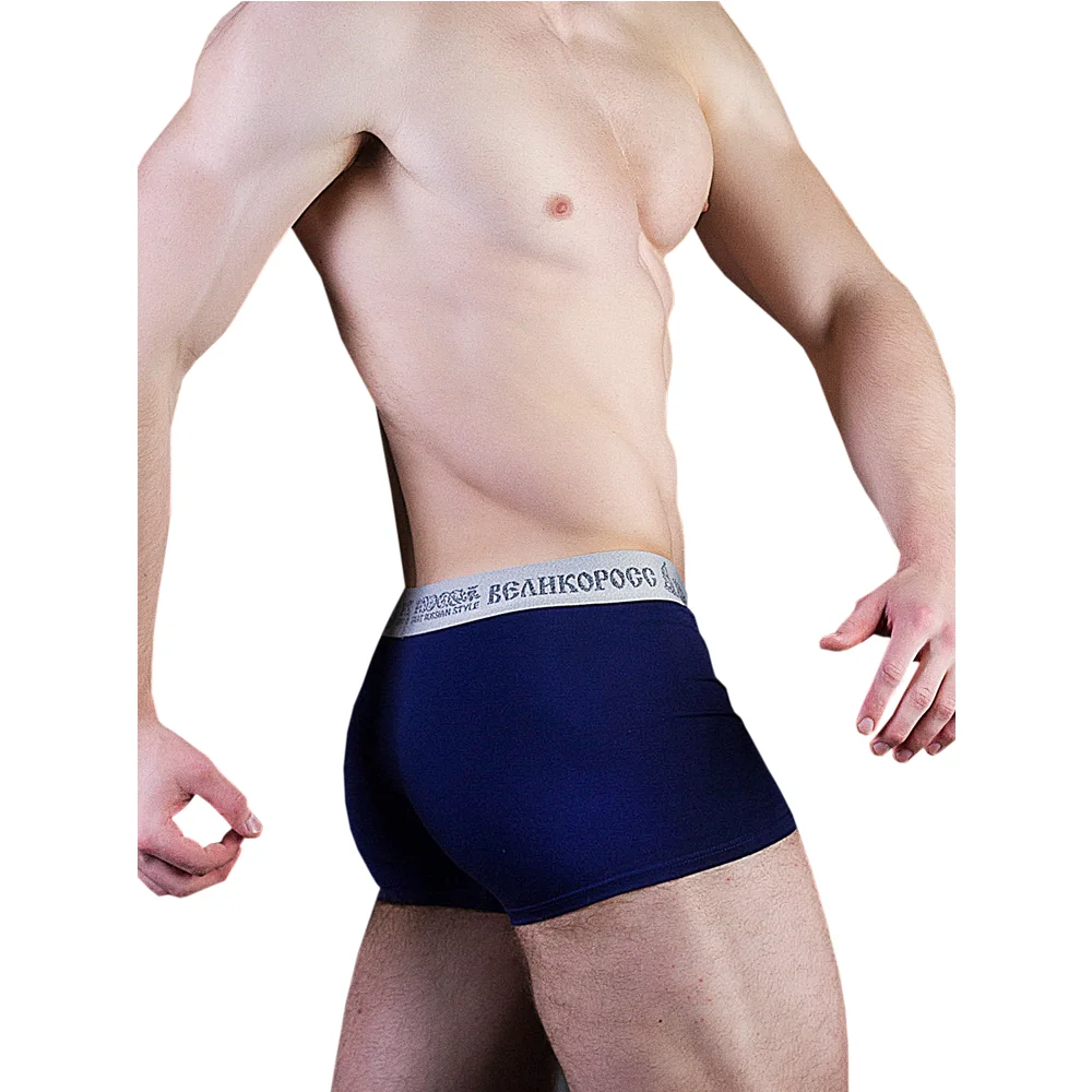Трусы боксеры Великоросс синего цвета хлопок ПИМа|Мужские трусы боксеры| |