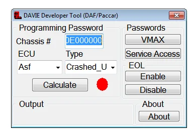 DAVIE инструмент разработчика v0.3.1 для Paccar и DAF