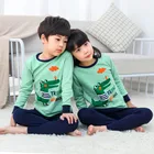 Пижамный комплект SAILEROAD для мальчиков и девочек, детская пижама из крокодилового хлопка с длинными рукавами, Детская Пижама, одежда для сна, одежда для сна