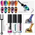 Магнитный Гель-лак для ногтей кошачий глаз, стойкий, растворимый