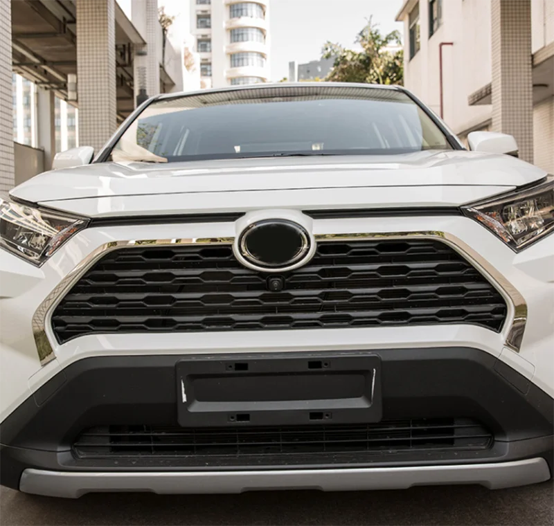 2 шт. передняя решетка декоративная накладка полоски для Toyota RAV4 2019 2020 стайлинга