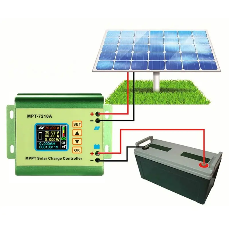 

2021 New MPPT Solar Charge Controller for Lithium Battery 24V 36V 48V 60V 72V 0-10A 7210A