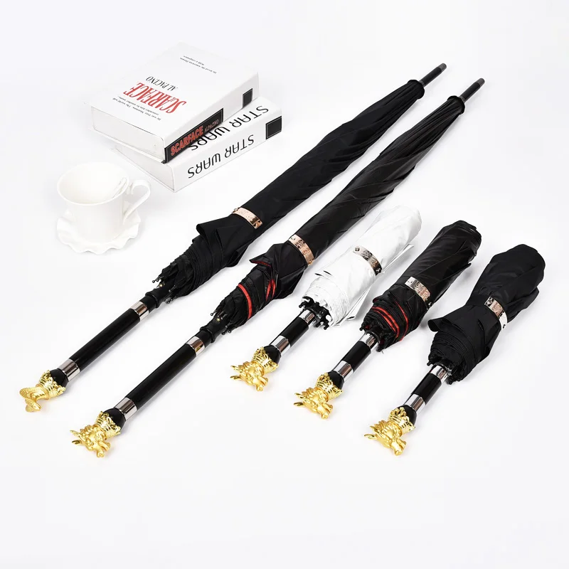 Prezzo Sword Katana Umbrella Outdoor Manico Lungo Adulto Antivento Protezione Uv Ombrello Moda Sombrilla Playa Rain Gear BD50UU