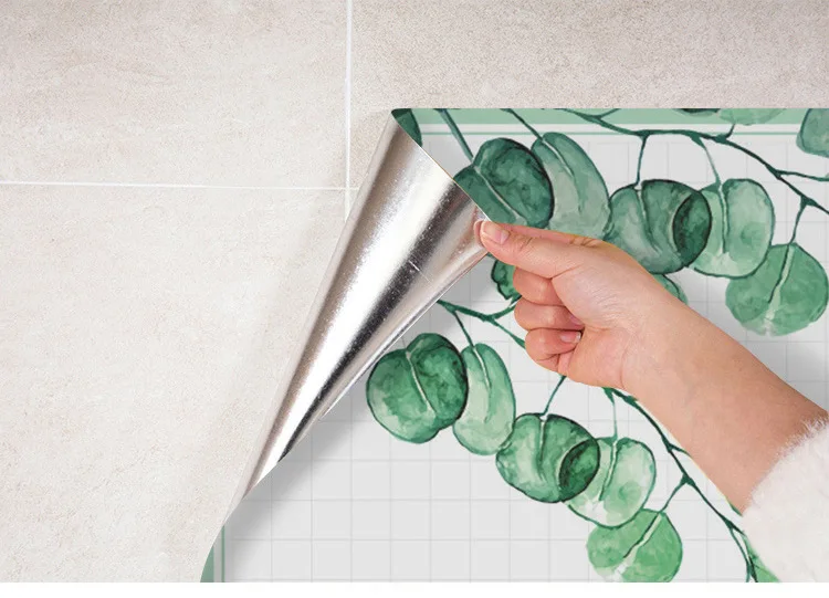 Kitchen clean up self-adhesive oil resistant adhesive paper high-temperature resistant stove anti-oilproof wall sticker tile