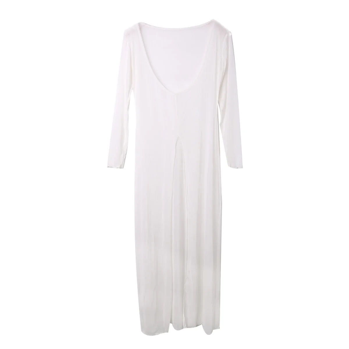 Женский купальник-бикини в стиле бохо Сетчатое пляжное вязаное крючком платье из