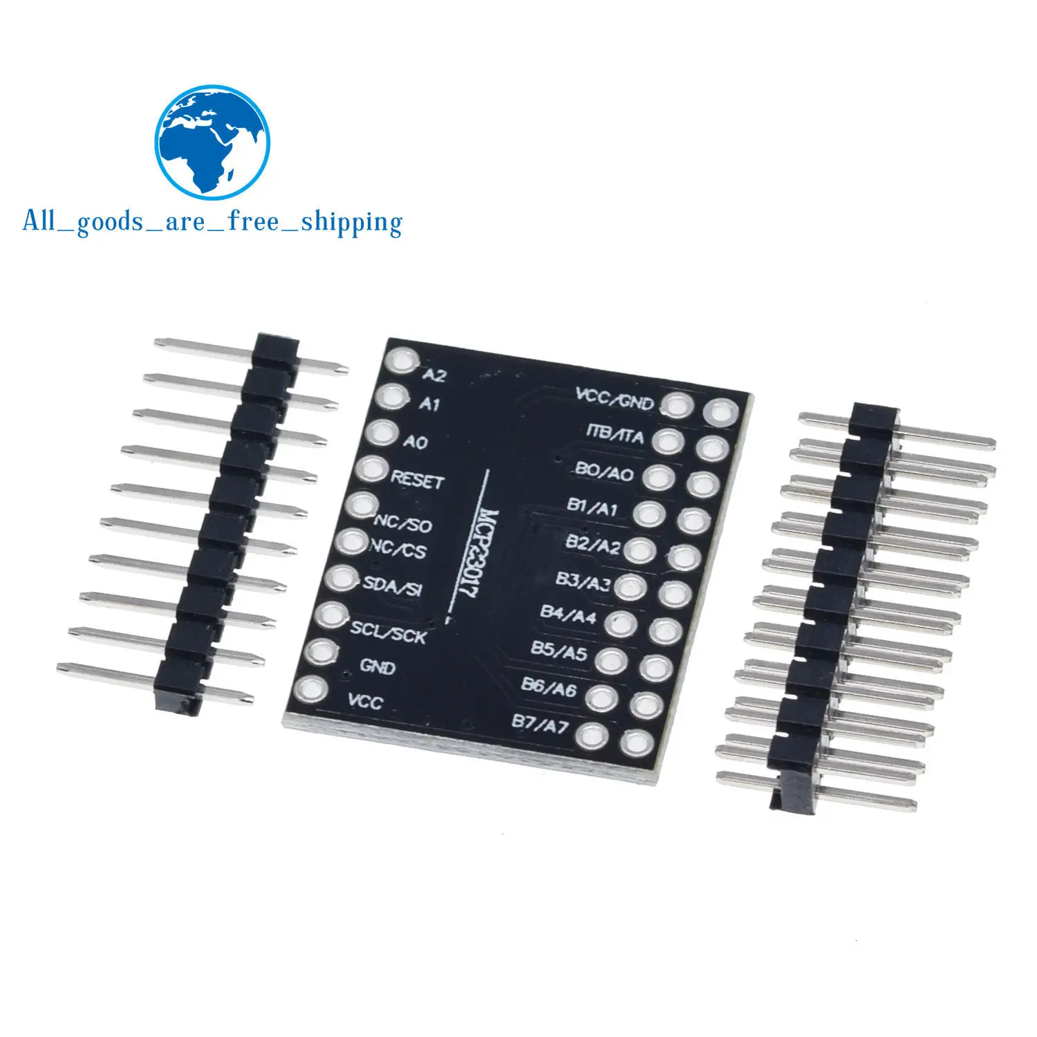TZT MCP23017 модуль последовательного интерфейса IIC IEC SPI MCP23S17 двунаправленный 16-бит I/O Expander контакты 10 МГц модуль последовательного интерфейса