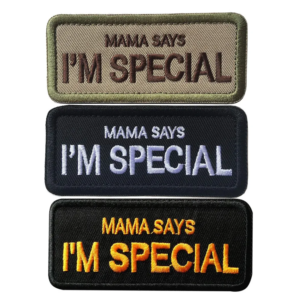 Услуги значок с собакой I Love MAMA говорит и надписью I'm специальная нашивка