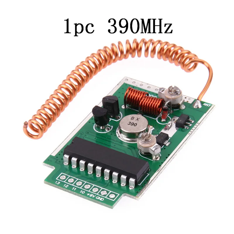 Большой Мощность DC 9V RF 315/390/433 МГц Беспроводной дистанционного Управление передающий модуль для Arduino ARM Старт расстояние 4000 метров - Цвет: 1pc 390MHz