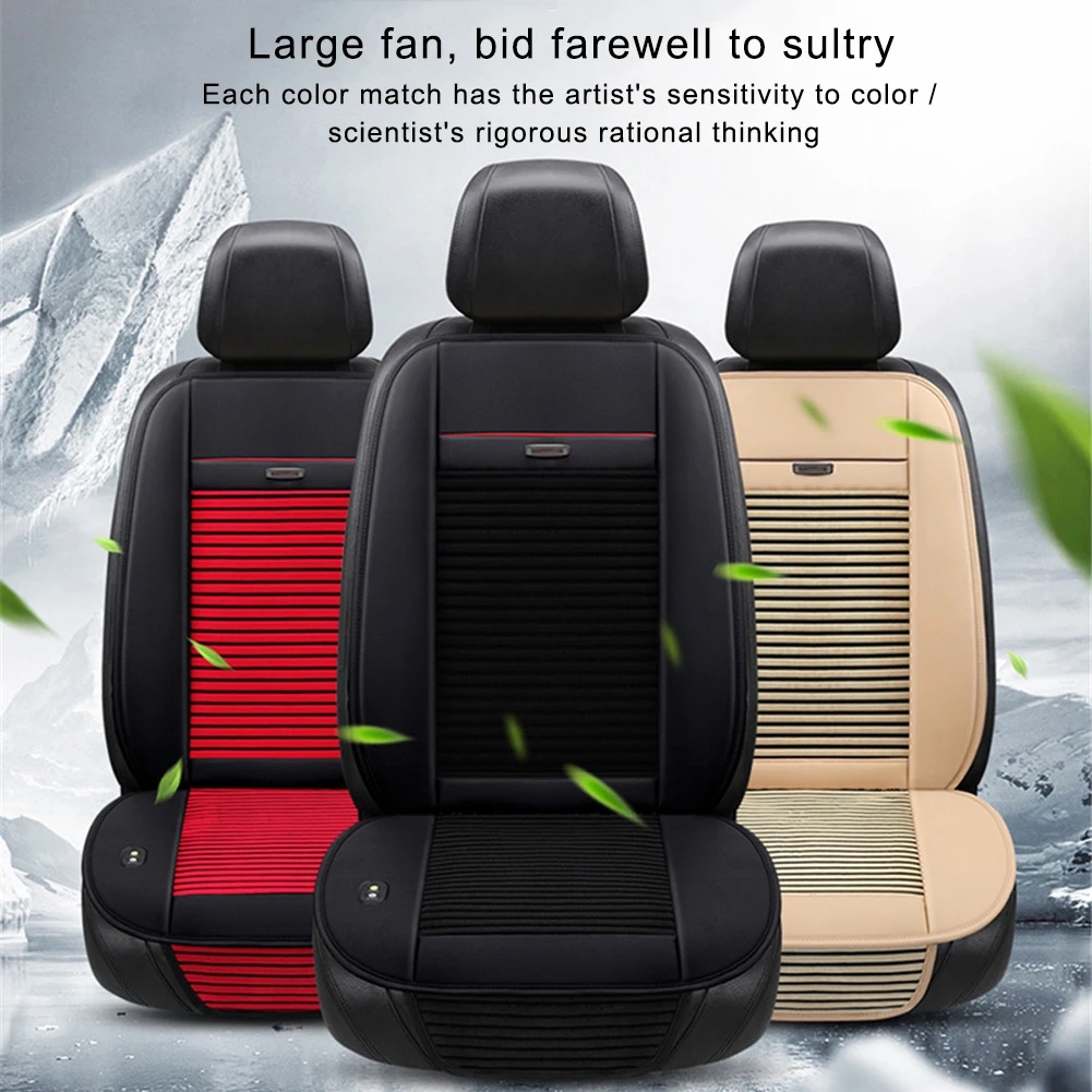 

Car Mat Summer Fans Single Cold Pad Multi - Function Cooling Pad Car Cushions Ventilated Seat Cushion In Summer
