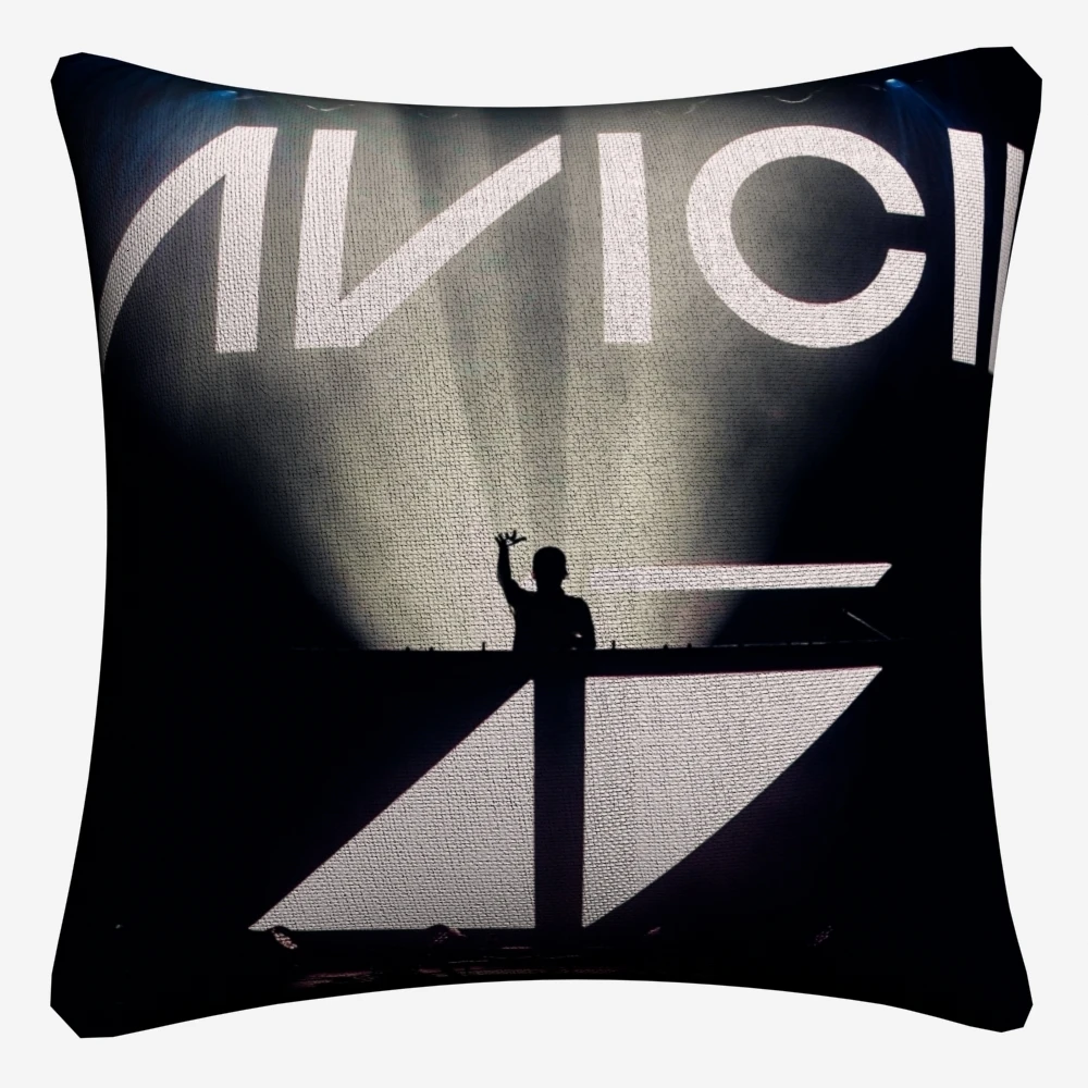 Avicii диджейские музыкальные символы хлопковые льняные наволочки 45x45 см винтажные