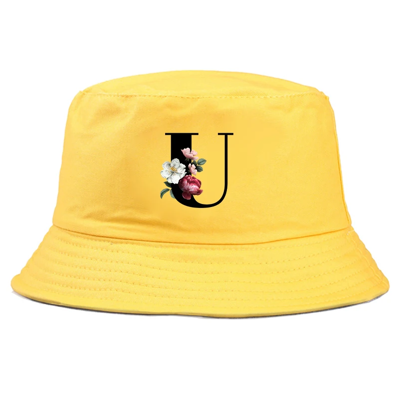 Спортивная бейсболка с 26 буквами для улицы черная цветочным рисунком шрифтов