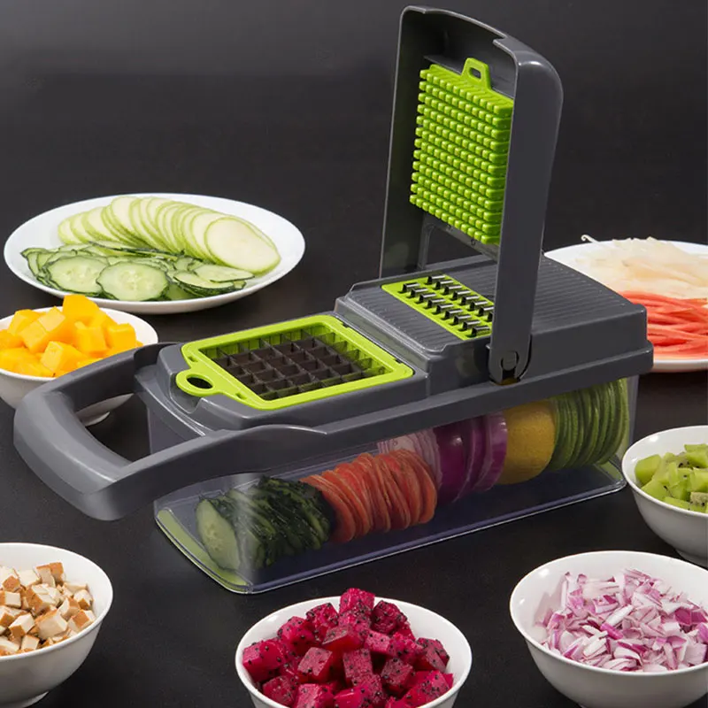 

Vegetable Cutter Kitchen Tool Multifunction Vegetable Cutter Slicer Manual Potato Peeler Anti-Slip Carrot Grater Dicer Tools