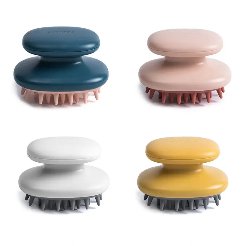 

Handheld Silicone Scalp Shampoo Meridian Massage Brush Washing Comb Shower Head Hair Washing 4 Colors