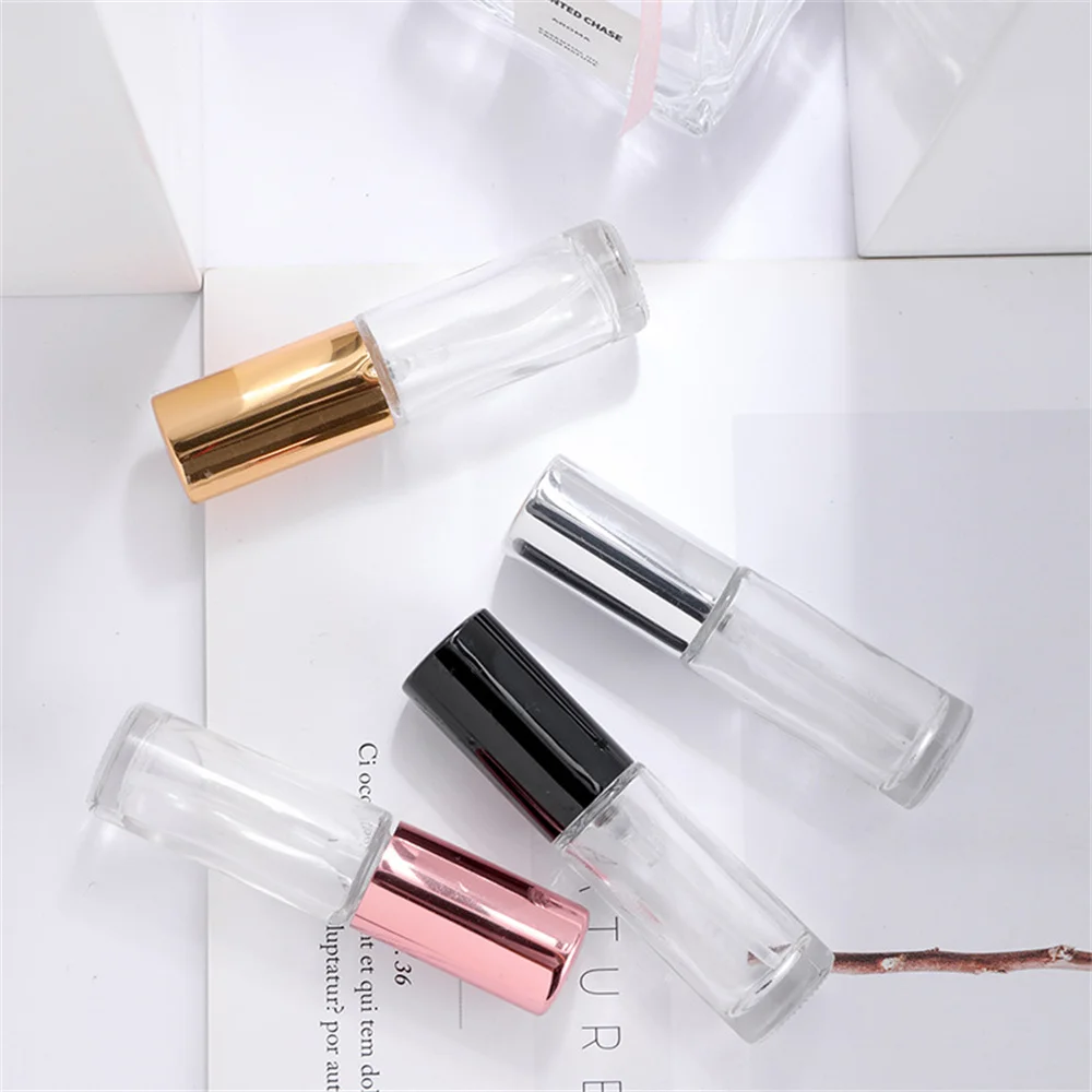 

1PCs 4ml Glass Mini Perfume Spray Bottle Clear Portable Perfume Filling Bottle Empty Bottle Travel Cosmetic Container Bottles