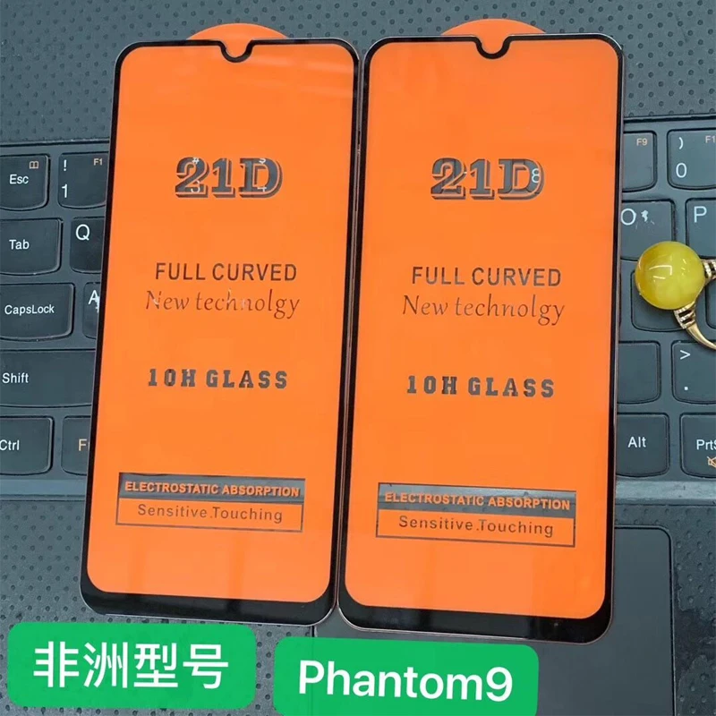 21D полное клеевое закаленное стекло для Tecno Phantom 9 9H Полное покрытие экрана