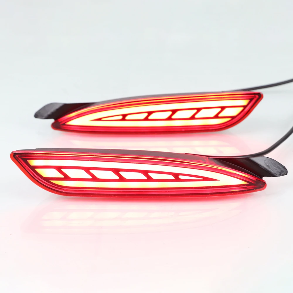 Красный Светодиодный отражатель задний бампер светильник для Mazda 3 6 Atenza 2019 +