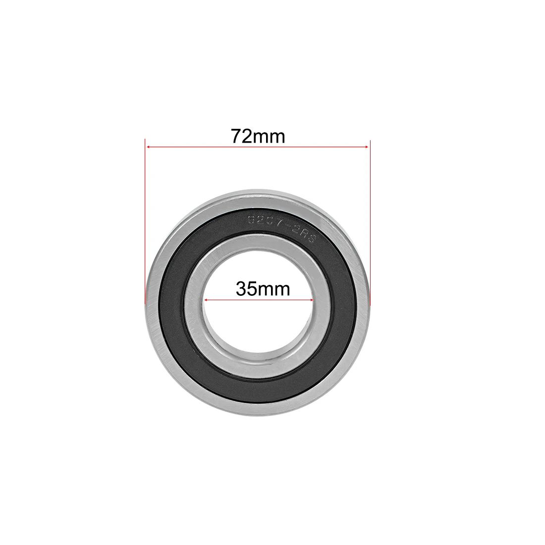 

uxcell ABEC-3 Bearings, 6200-6300 Ball Bearing 6207-2RS 1pcs