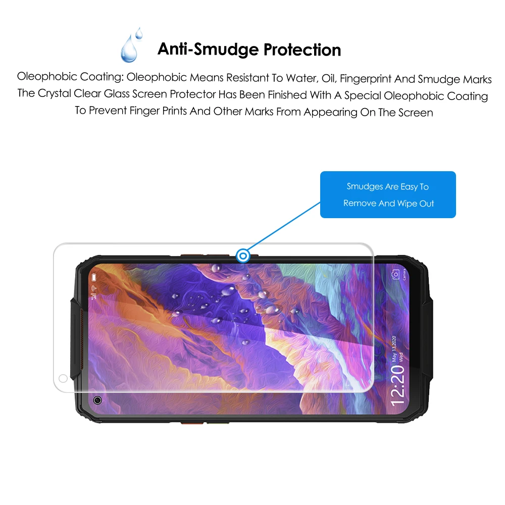 

4Pcs Phone Tempered Glass For Oukitel WP7 Screen Protector Clear Screen Shield On Oukitel WP7 Premium Screen Guard Anti-Scratch