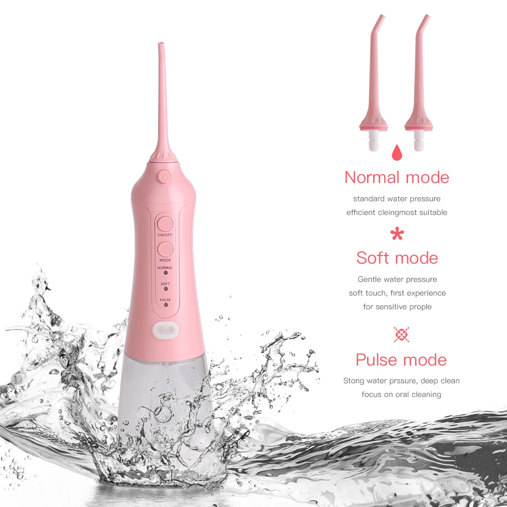 Портативный Ирригатор для полости рта USB Перезаряжаемые 3ModelsWater зубная нить струи