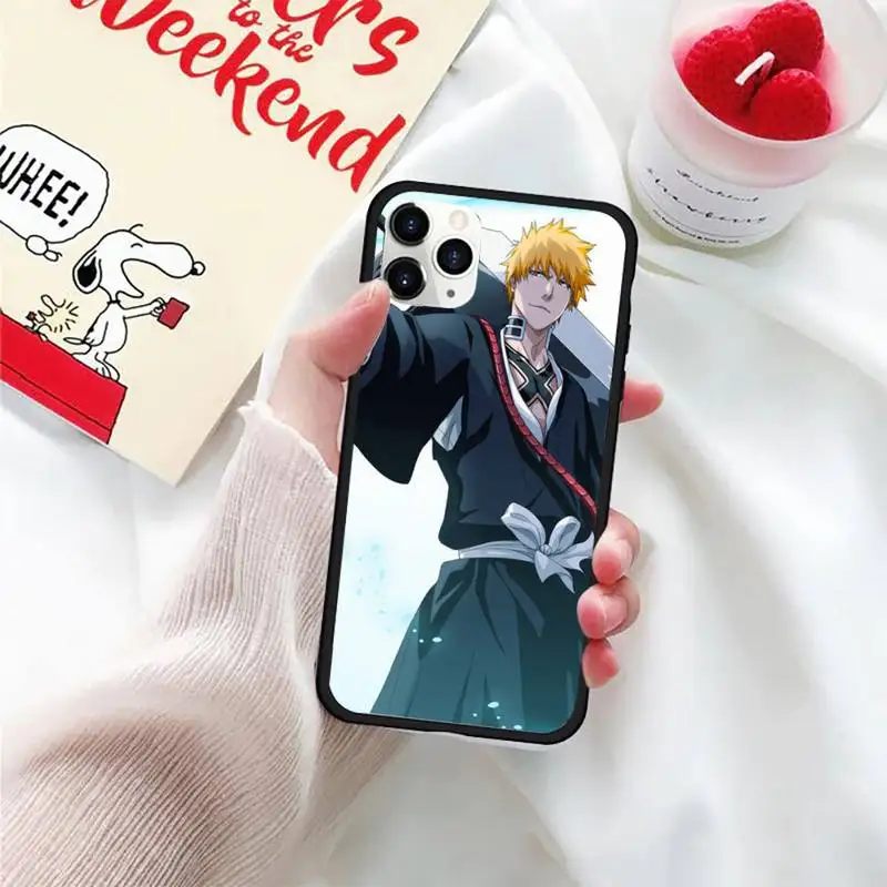 

Bleach Anime Kurosaki Ichigo Phone Case For iphone 5S 6S 7 8 11 12 XR XS SE Plus Pro ProMax Cover Fundas Coque