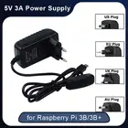 5V 3A Raspberry Pi 3 Model B + блок питания Micro USB порт адаптер питания переменного тока EU UK AU US Plug зарядное устройство для Raspberry Pi 3B