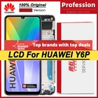 100% Оригинальный 6,3 дюймовый IPS дисплей с рамкой для Huawei Y6P  ЖК-дисплей с сенсорным экраном дигитайзер в сборе запасные части
