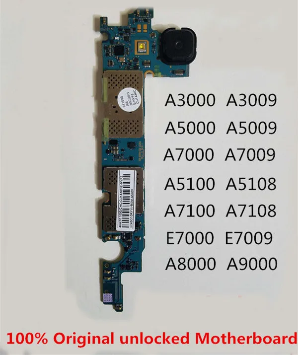

100% оригинальная разблокированная материнская плата для Samsung Galaxy A3000/A3009/A5000/A5009/A7000/a7009.