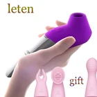 Вибратор Leten с подогревом для сосания клитора и точки G, эротические секс-игрушки с 3 головками, соска, оральный минет, стимулятор женской мастурбации
