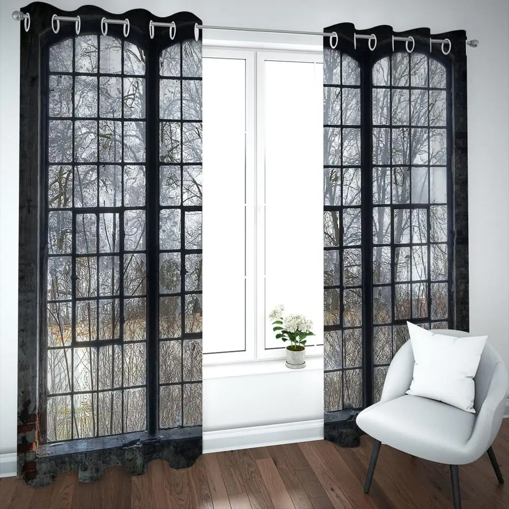 

Modern Curtains Window Curtain Living Room Bedroom nature scenery Kitchen Curtains Blackout Shading Drapes For Room