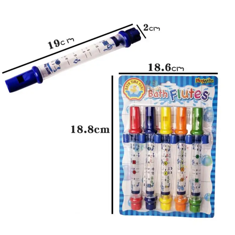 5 шт. водная флейта Игрушка Дети Музыка Душ Ванна мелодии красочные игрушки