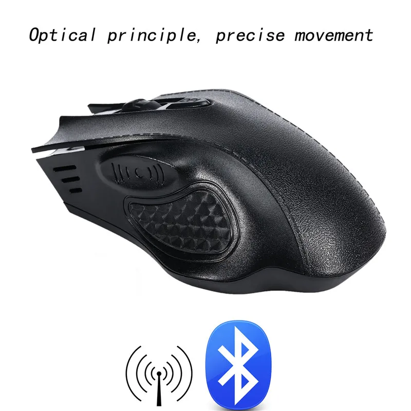 Удобная беспроводная Bluetooth мышь игровая оптическая 1600 DPI портативная