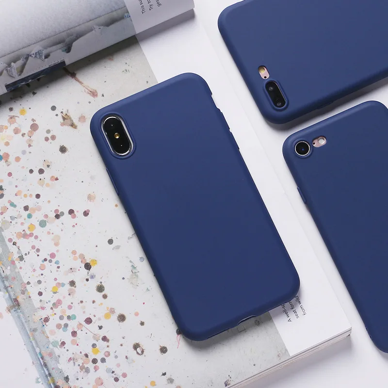 N Простой мягкий чехол moskado для iPhone 11 X XR XS Max 6 6S 7 8, чехол яркого цвета для iPhone 7 Plus, мягкий термополиуретановый чехол s - Цвет: N