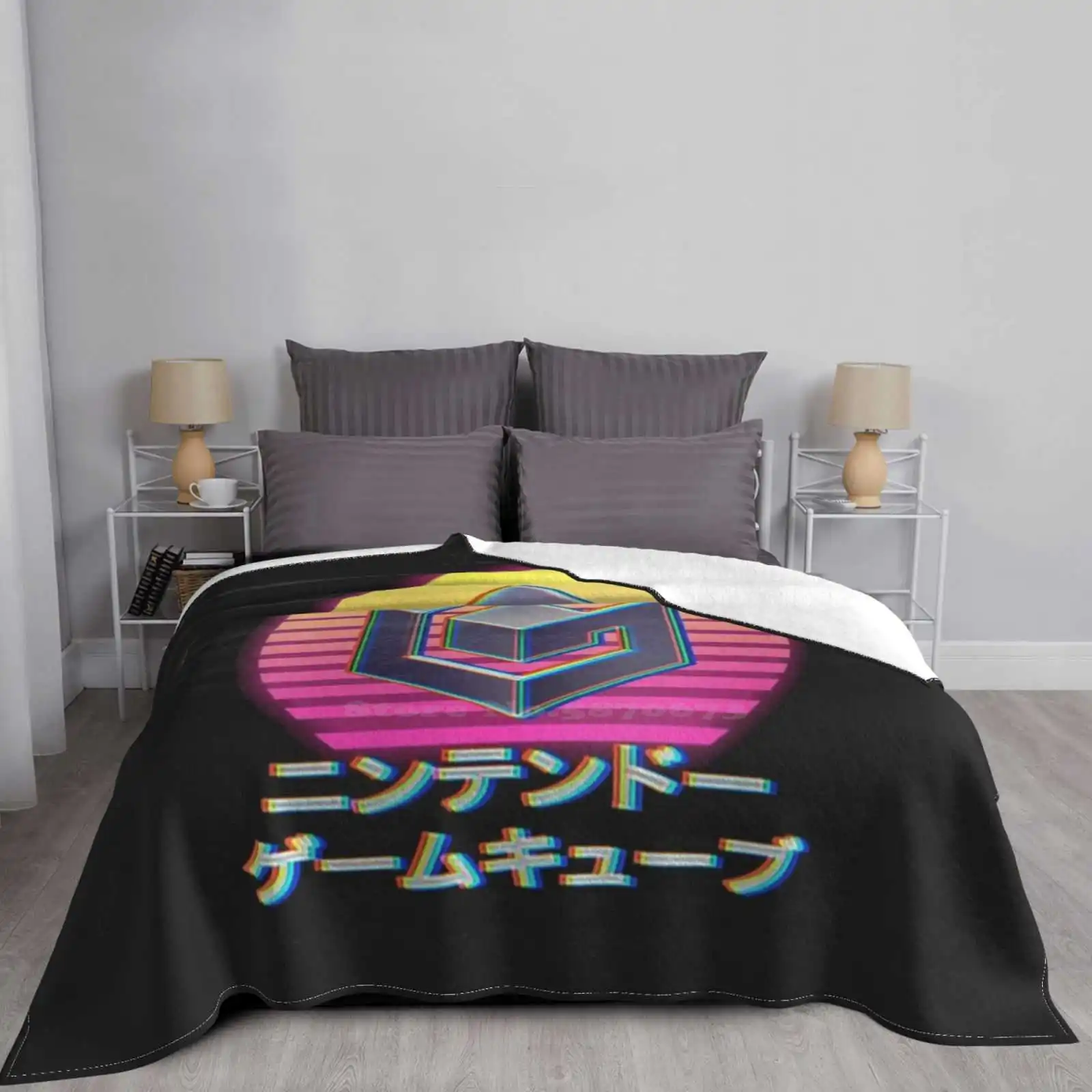 Sunny Vaporwave Gamecube 2020 Edition креативный дизайн удобное фланелевое одеяло консоль