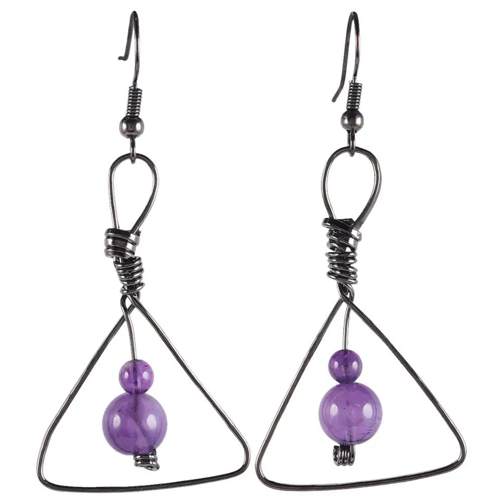 Женские серьги подвески с кристаллами TUMBEELLUWA ручной работы в виде треугольника