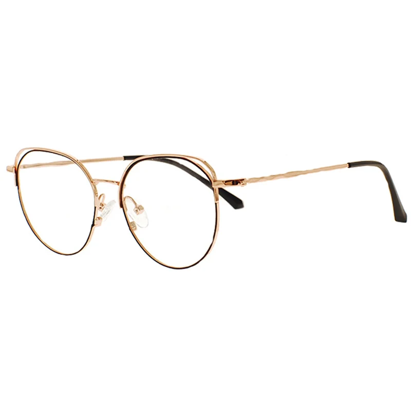 2020 новые модные круглые металлические оправы для очков оптом оптические женщин и