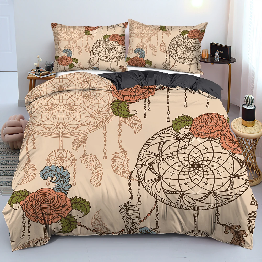 Комплект постельного белья в богемном стиле с пододеяльником и наволочкой 2/3 шт. |