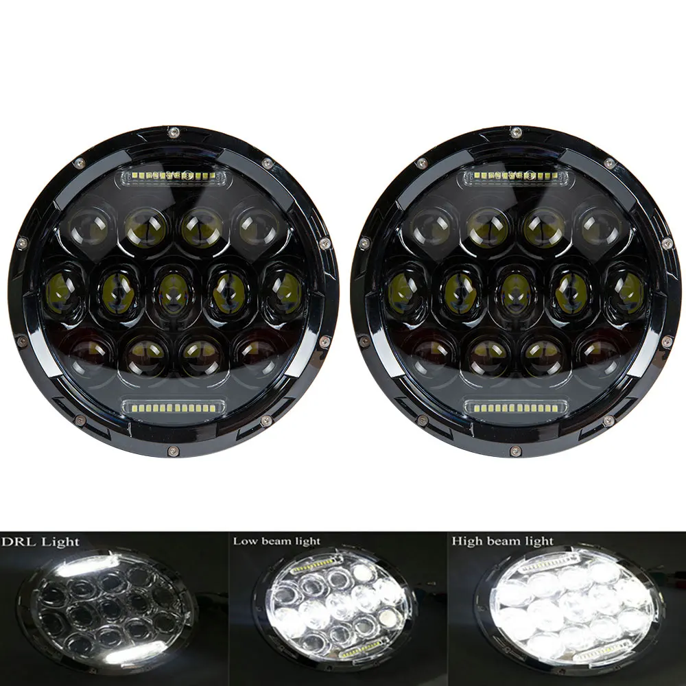 LED HEADLIGHT 7075 Для Лада Нива 4X4 1995-светодиодный задний фонарь с ходовым поворотным сигналом PMMA/ABS пластик функциональные аксессуары Тюнинг Автомобиля - Цвет: LED HEADLIGHT 7075