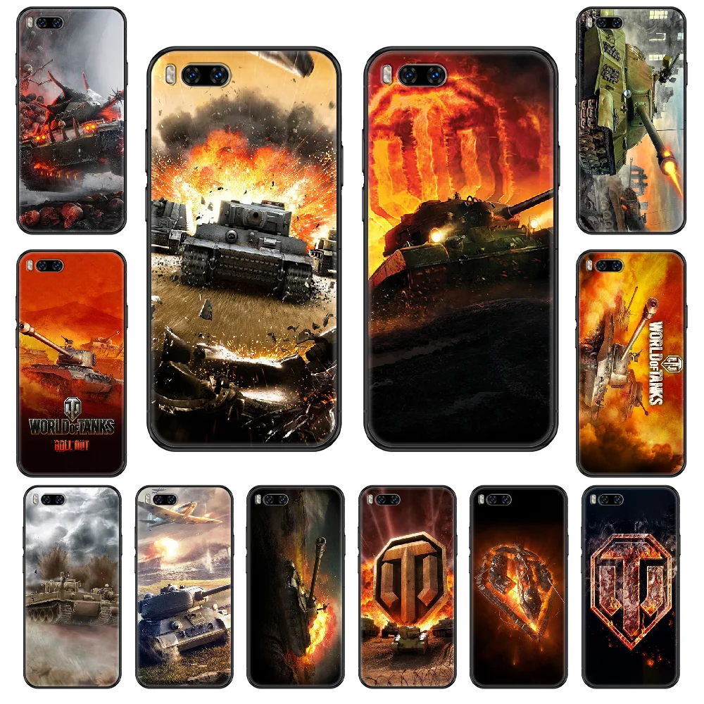 Чехол для телефона с игрой World of Tanks Xiaomi Mi 6 8 9 A1 2 3 Max3 Mix2 Mix2S X T Lite Pro черный трендовый