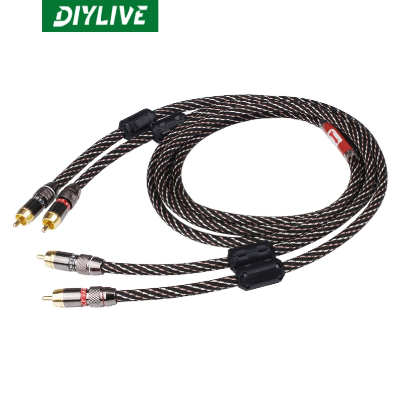 Кабель для усилителя мощности DIYLIVE, Hi-Fi, из чистой меди