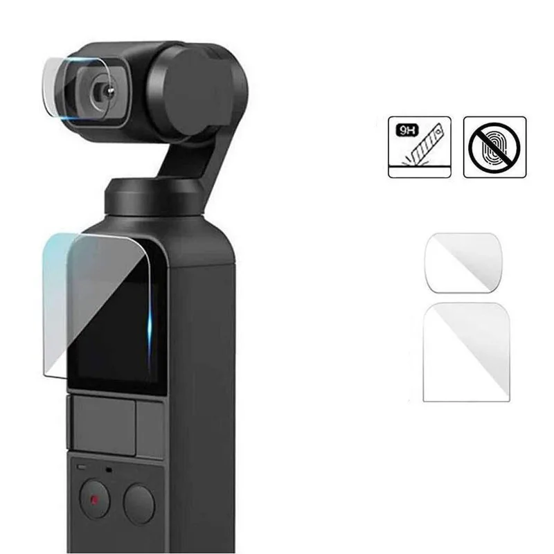 Закаленное стекло объектив ЖК-экран Защитная крышка для DJI Osmo Карманный ручной карданный камера защитная пленка аксессуары