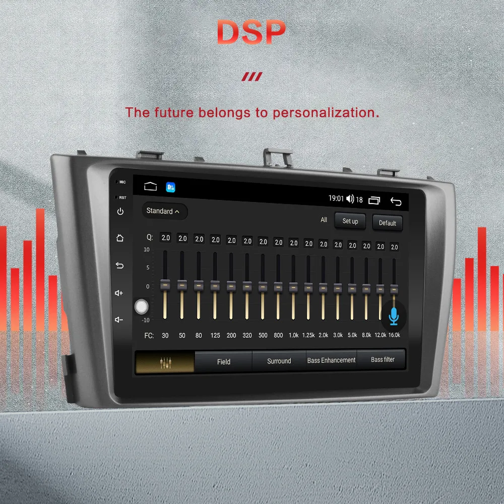 DSP 4 G Android 10 автомобильная навигация Радио Мультимедийный видеоплеер для Toyota Avensis