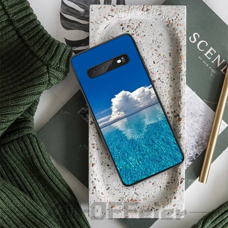 Sea beach nature case coque fundas etui for samsung galaxy A10 A20 A30S A40 A50 A51 A70 A71 note 8 9 10 cases cover | Мобильные
