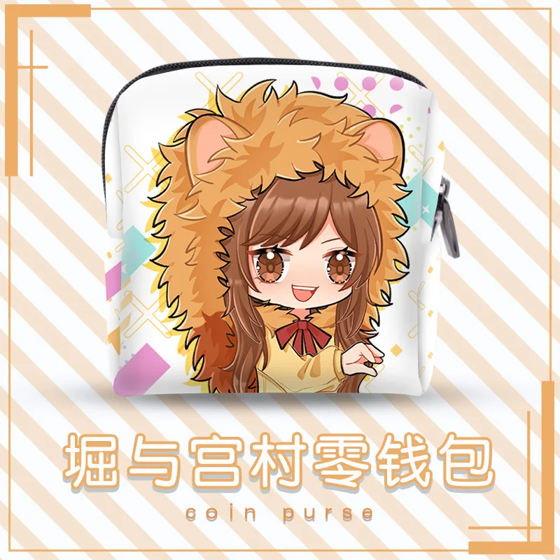 

Мини-кошелек для мелочи из аниме «Хори-Сан-миямура-кун» и «кайоко», кошелек для косплея с мультяшным рисунком, держатель для карт, складной к...
