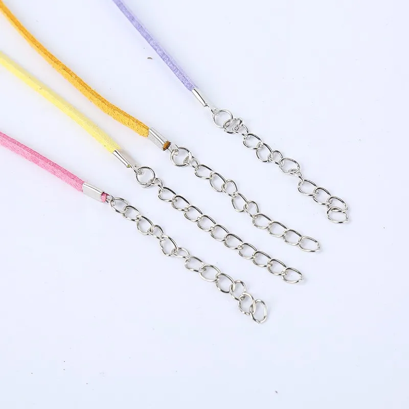 Замшевый шнур 27 мм 30 шт./лот разноцветный корейский бархатный ожерелье веревка: 45