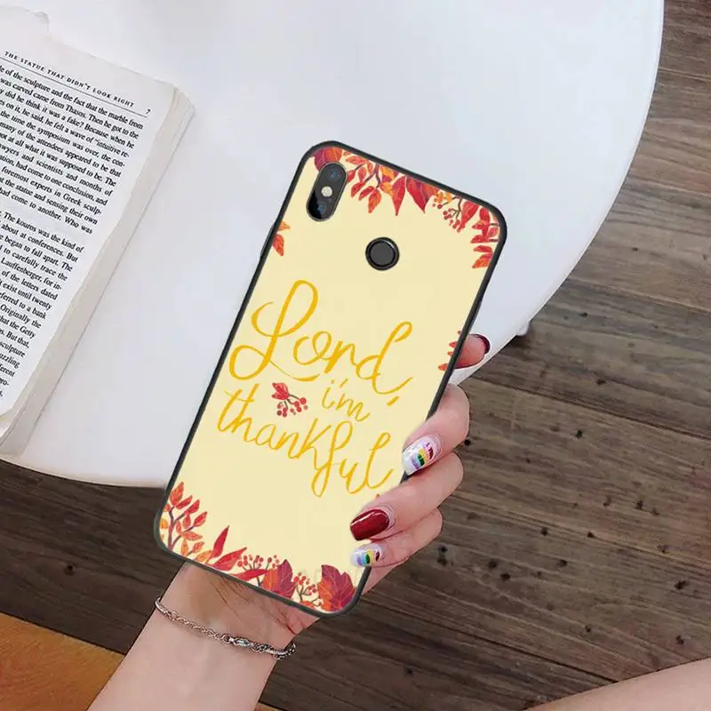 

Thanksgiving Fallen leaves Phone Case For Xiaomi Redmi note 7 8 9 t k30 max3 9 s 10 pro lite