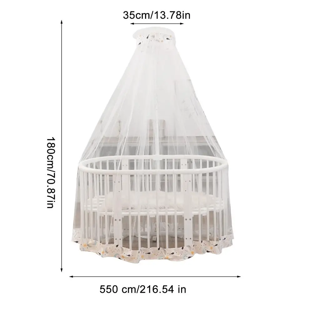 

Baby Mosquito Net Full-cover Crib Net Floor-standing Clip-on Crib Gauze Breathable Mesh Cot Curtain Toddler Sleeping Supplies