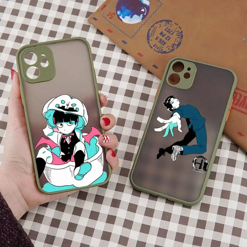 

Japan anime Mob Psycho 100 Phone Case matte transparent For iphone 7 8 11 12 plus mini x xs xr pro max cover