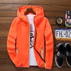 Мужская легсветильник летняя куртка с капюшоном, тонкая ветровка, упакованная кожаная куртка, Солнцезащитная Водонепроницаемая пляжная повседневная куртка, 2021