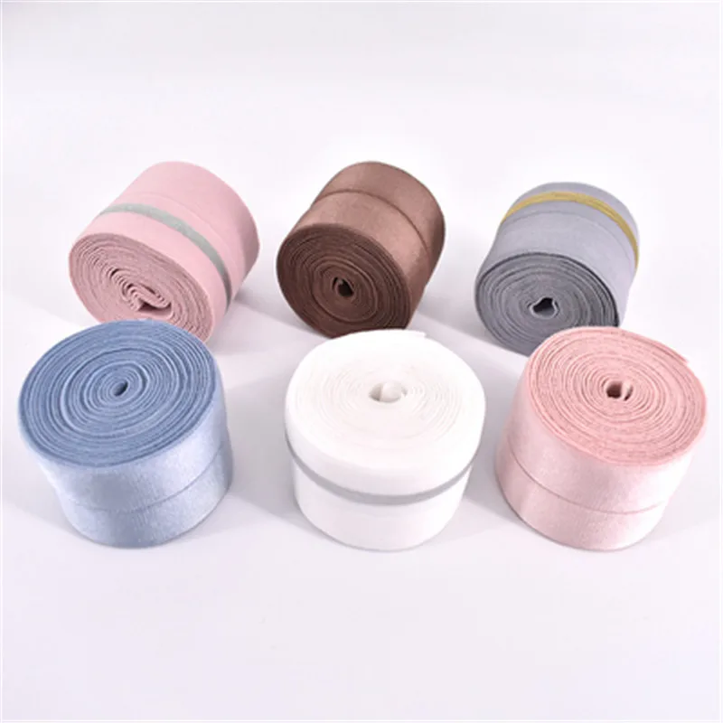 Складная эластичная лента 4 см из золотистого спандекса двойное плотное нижнее