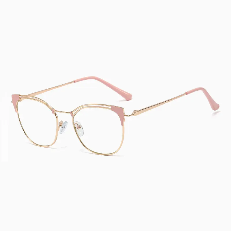 

Full Rim Metal Frame Glasses For Man and Woman Hot Selling Fashional Design Round Shape Anti-Blue Light Optical Glasses
